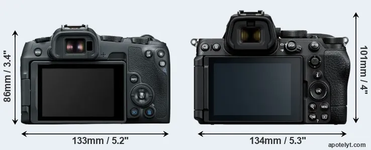 Comparison R8 or Z5 II rear