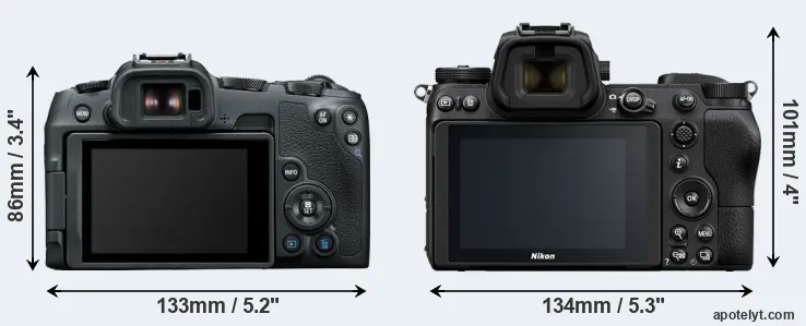 Comparison R8 or Z6 rear