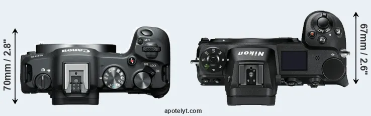 Compare R8 versus Z7 top