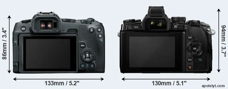 Comparison R8 or E-M1 rear