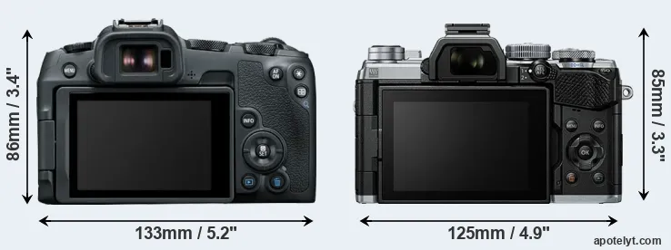 Comparison R8 or E-M5 III rear