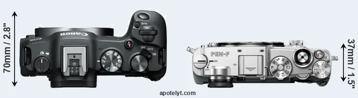 Compare R8 versus PEN-F top