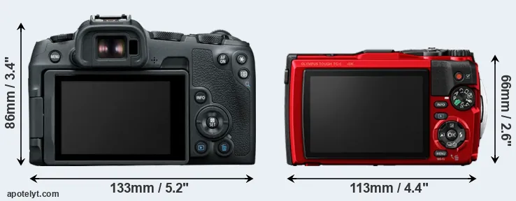 Comparison R8 or TG-6 rear