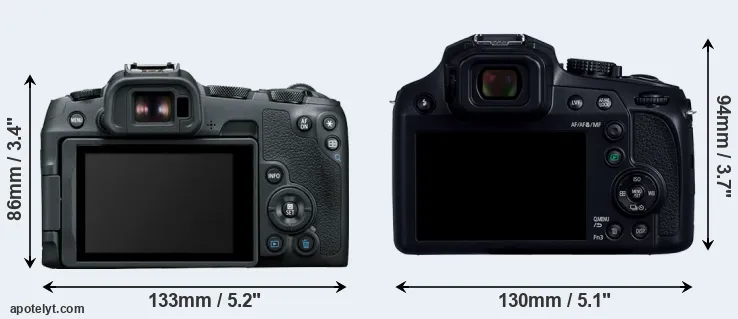 Comparison R8 or FZ82D rear