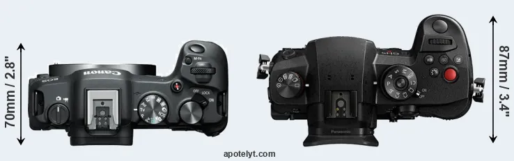 Compare R8 versus GH5 II top