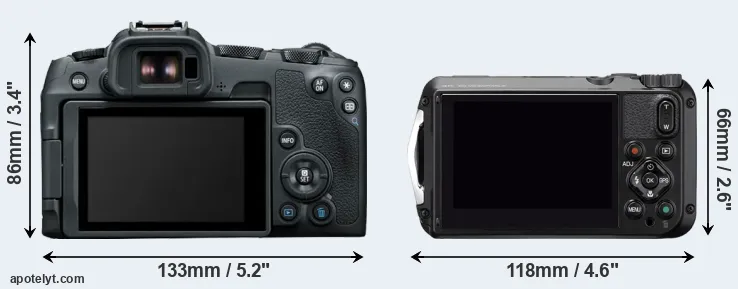 Comparison R8 or WG-6 rear