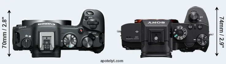 Compare R8 versus A7R IIIA top