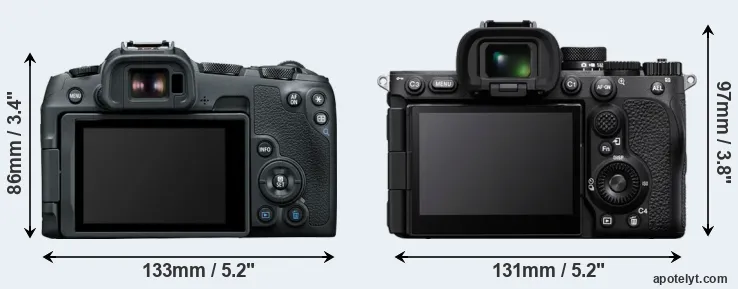 Comparison R8 or A7R V rear
