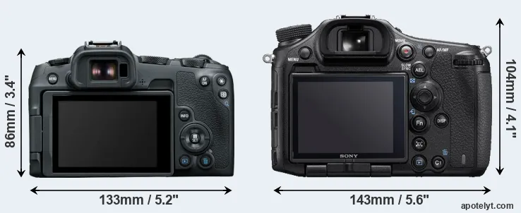 Comparison R8 or A99 II rear