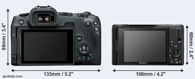 Comparison R8 or ZV-1 II rear