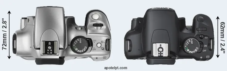 Compare Rebel versus XSi top