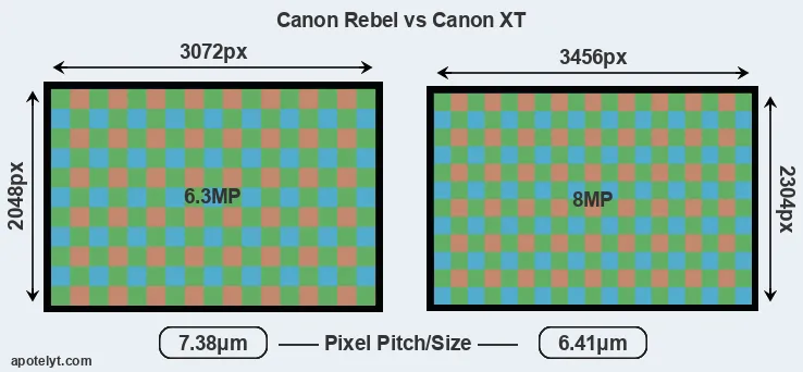 Rebel versus XT MP