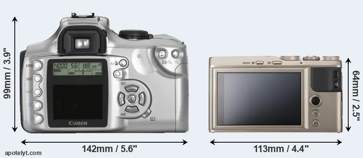 Comparison Rebel or XF10 rear