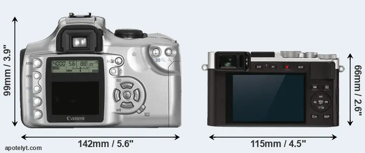 Comparison Rebel or D-LUX 7 rear