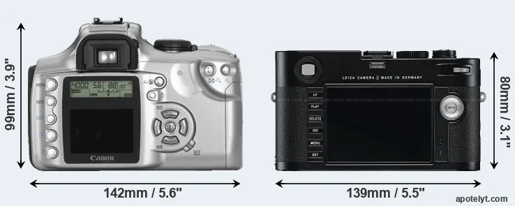 Comparison Rebel or M Typ 240 rear