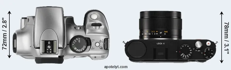 Compare Rebel versus X Typ 113 top