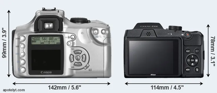 Comparison Rebel or B500 rear