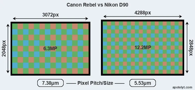 Rebel versus D90 MP