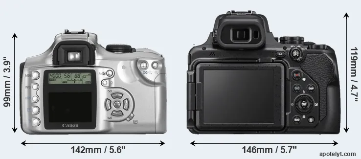 Comparison Rebel or P1000 rear