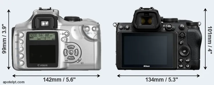 Comparison Rebel or Z5 rear
