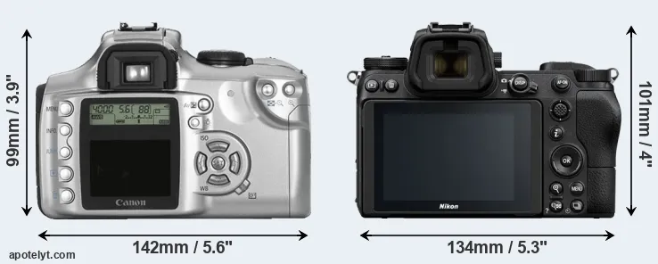 Comparison Rebel or Z7 rear
