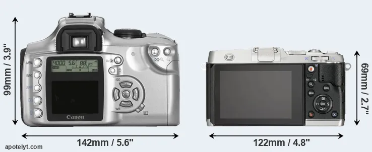 Comparison Rebel or E-P5 rear