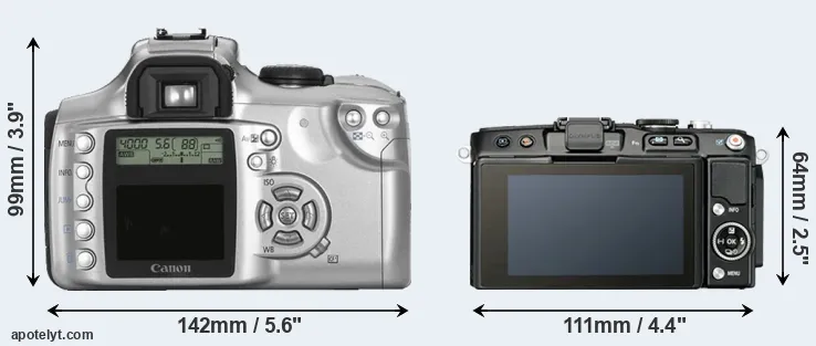 Comparison Rebel or E-PL5 rear