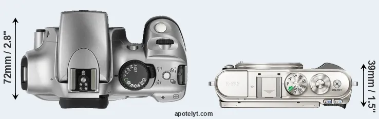 Compare Rebel versus E-PL9 top
