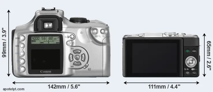 Comparison Rebel or GF6 rear