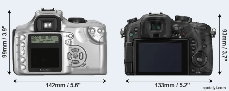 Comparison Rebel or GH3 rear