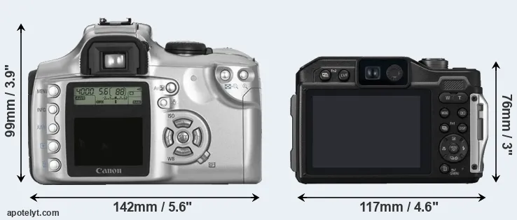 Comparison Rebel or TS7 rear