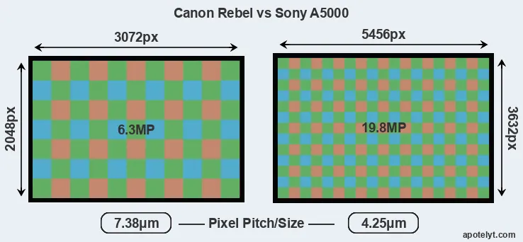 Rebel versus A5000 MP