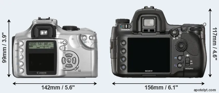 Comparison Rebel or A900 rear