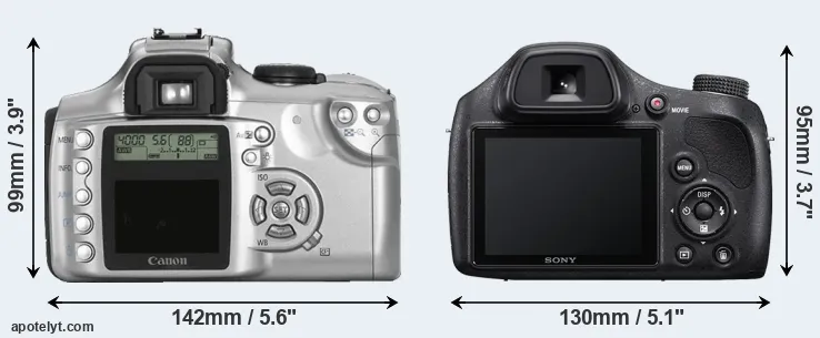 Comparison Rebel or H400 rear