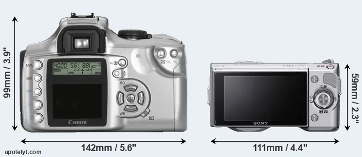 Comparison Rebel or NEX-5 rear