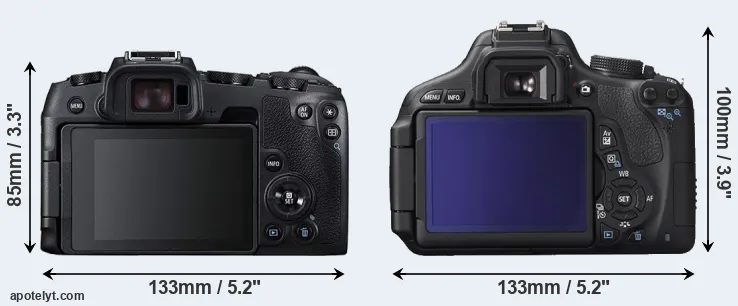 Comparison RP or T3i rear