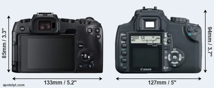 Comparison RP or XT rear