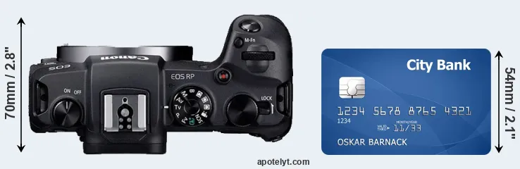 RP versus credit card top view