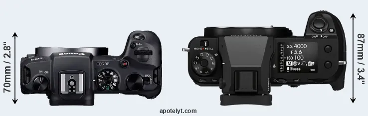 Compare RP versus GFX 100S top