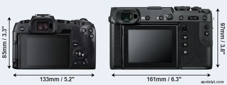 Comparison RP or GFX 50R rear
