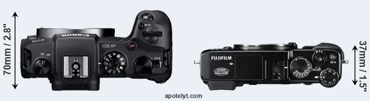 Compare RP versus X-E2 top