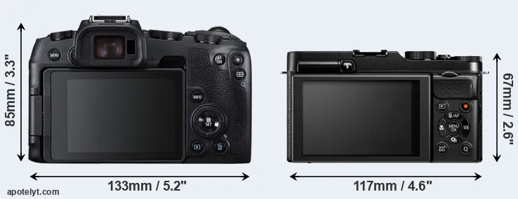Comparison RP or X-M1 rear