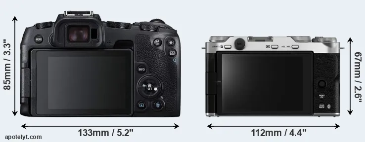 Comparison RP or X-M5 rear