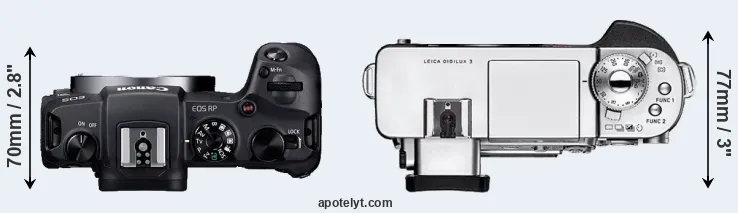 Compare RP versus Digilux 3 top