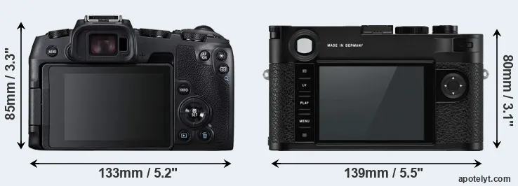 Comparison RP or M10-P rear