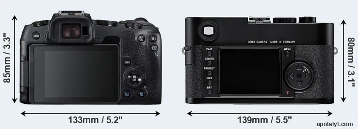 Comparison RP or M8 rear