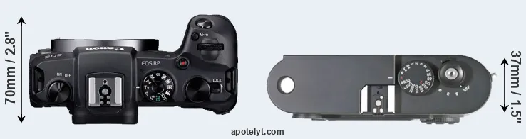 Compare RP versus M8 top