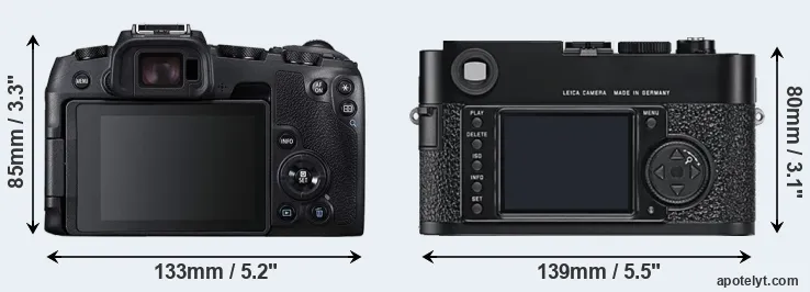 Comparison RP or M9 rear