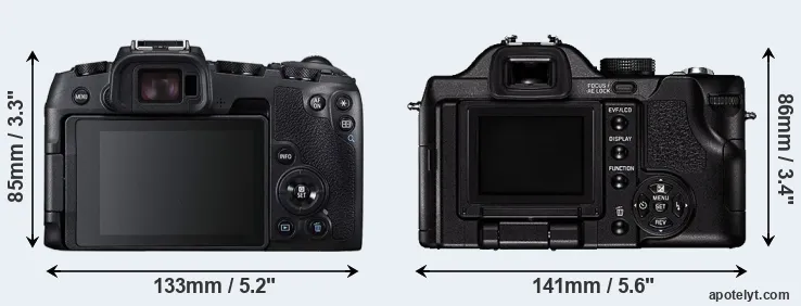 Comparison RP or V-LUX 1 rear