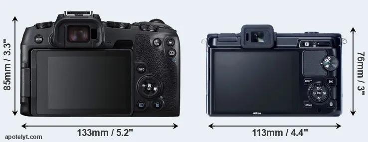 Comparison RP or V1 rear